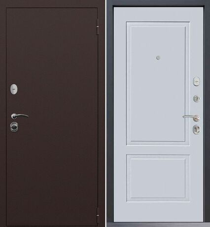 Входная дверь Command Doors Патриот медный антик 05 Белый матовый